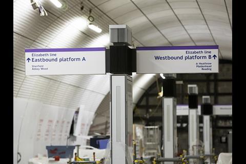 Future Designs developed three types of bespoke lighting unit for Elizabeth Line stations.